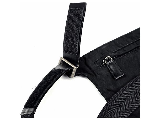 Prada Borsa a tracolla Tesuto Triangle Logo Nero - vista 4
