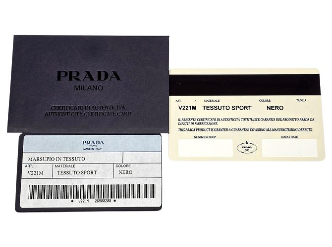 Prada Borsa a tracolla Tesuto Triangle Logo Nero - vista 6