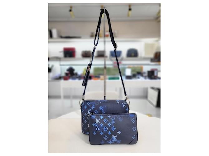 Louis Vuitton Borsa a tracolla Messenger Water Trio Blu - vista 11