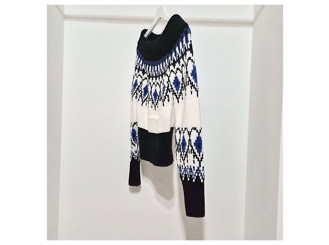 Alexander Mcqueen Fair Isle Wollstrick mit Off-Shoulder-Ausschnitt Mehrfarben - Ansicht 2