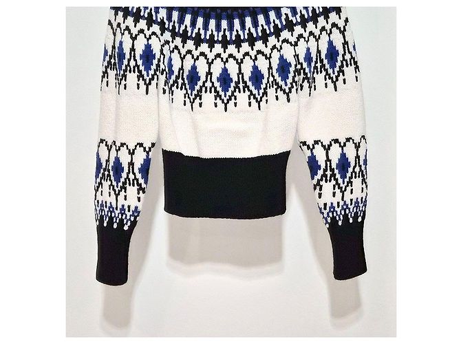 Alexander Mcqueen Fair Isle Wollstrick mit Off-Shoulder-Ausschnitt Mehrfarben - Ansicht 5