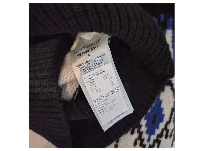 Alexander Mcqueen Fair Isle Wollstrick mit Off-Shoulder-Ausschnitt Mehrfarben - Ansicht 7