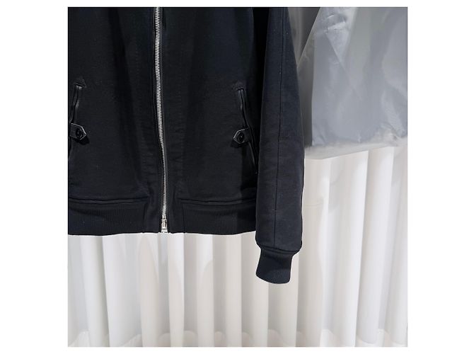 Tom Ford Gerippte Leder-Bomberjacke Schwarz - Ansicht 3