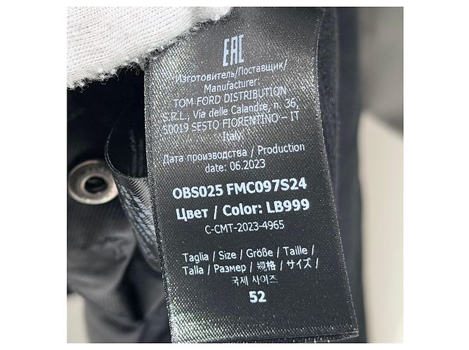 Tom Ford Gerippte Leder-Bomberjacke Schwarz - Ansicht 6