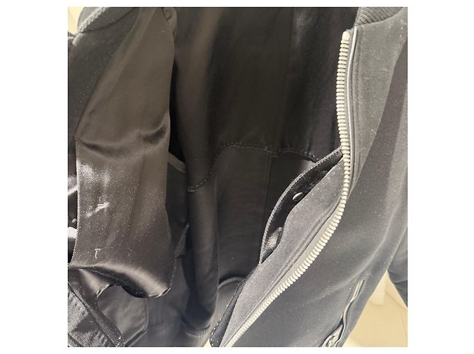 Tom Ford Gerippte Leder-Bomberjacke Schwarz - Ansicht 7