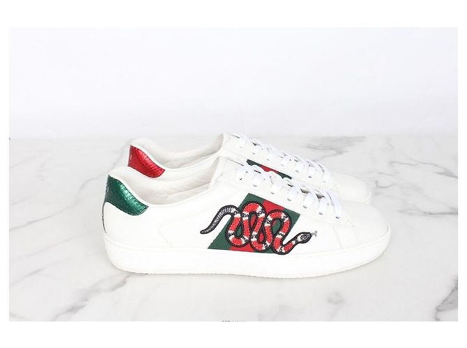 Gucci Baskets Ace brodées Multicolore - vue 3