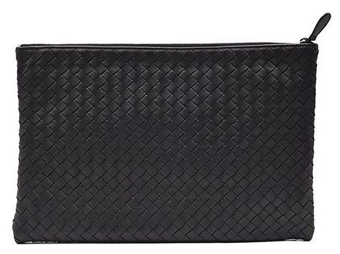 Bottega Veneta Clutch Intrecciato Medium Nero - vista 3