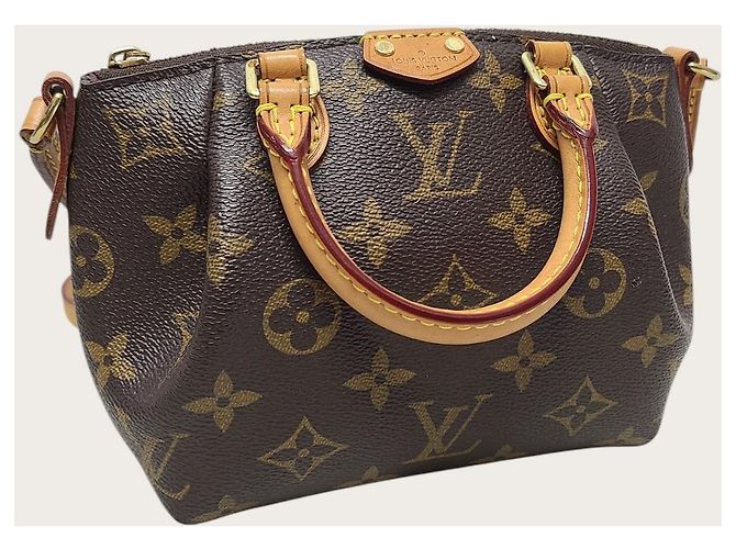 Louis Vuitton Borsa a tracolla Monogram Nano Turenne Marrone - vista 3