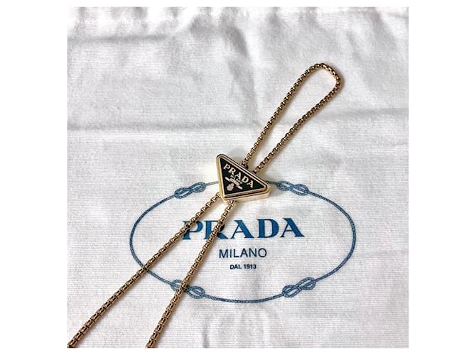 Prada Mini borsa a tracolla Saffiano Chain Nera Nero - vista 10