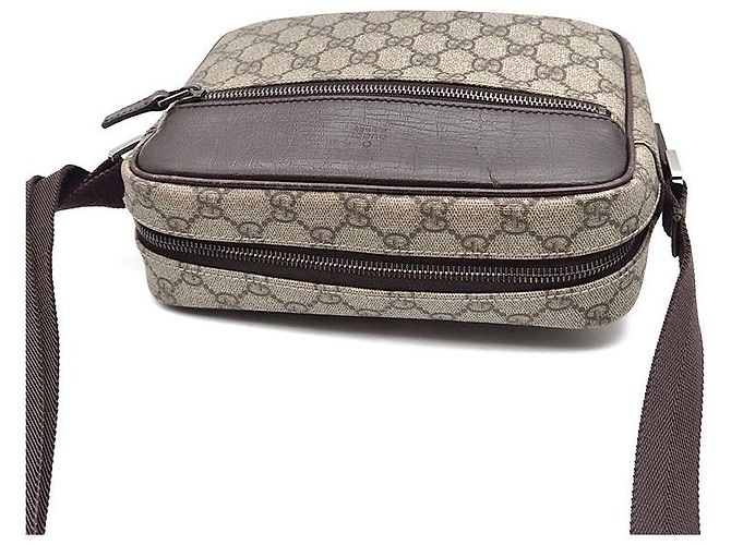 Gucci Borsa Messenger Supreme Marrone - vista 6
