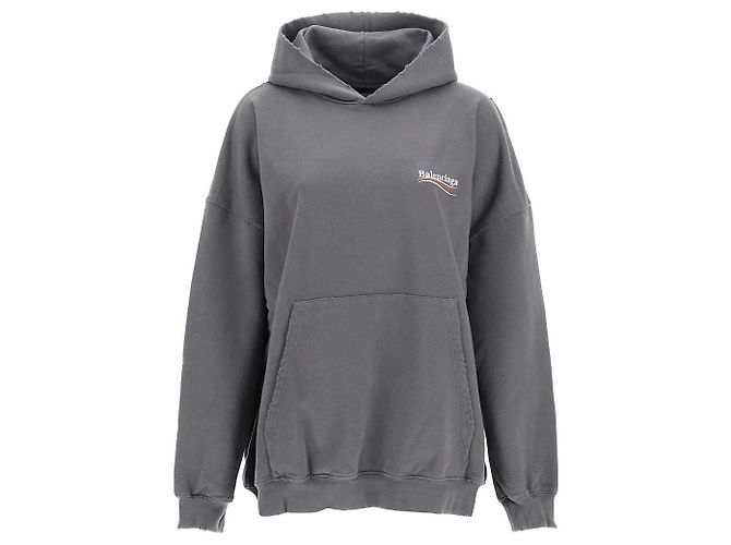 Balenciaga Chemise pull à capuche Marron - vue 3