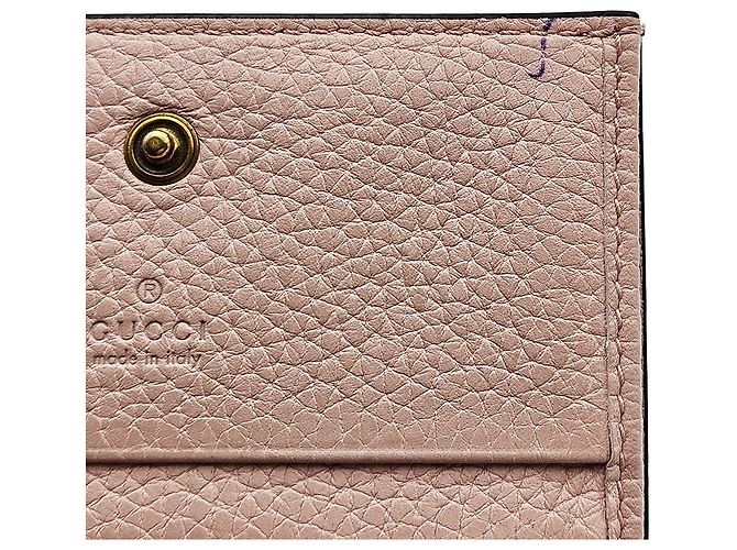 Gucci Tarjetero de piel rosa con estampado animal bee - vista 8