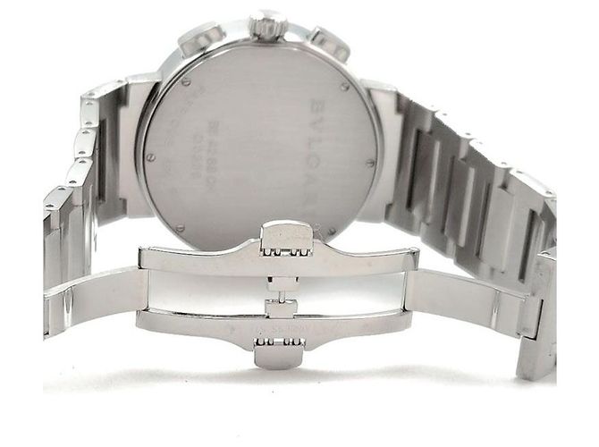 Bulgari Relógio BB Chrono Steel Preto - vista 5