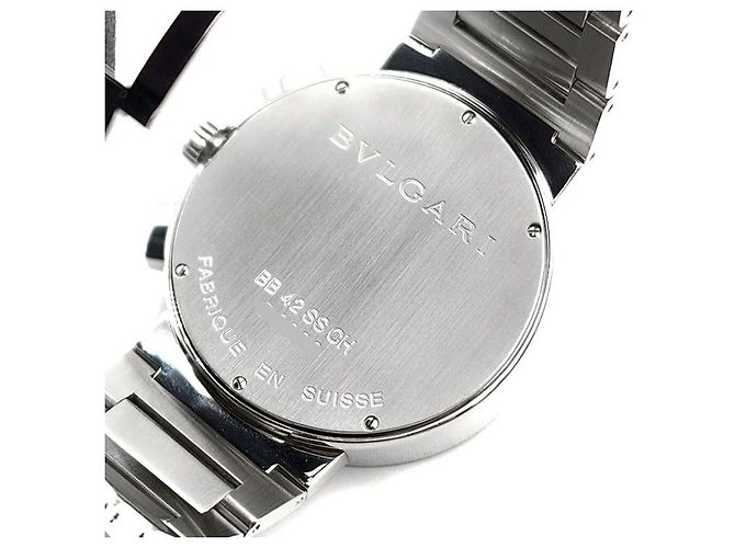 Bulgari Relógio BB Chrono Steel Preto - vista 6