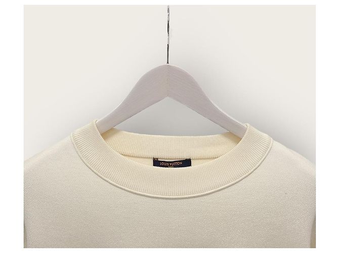 Louis Vuitton Suéter de punto Monogram Block con cremallera dorada Blanco - vista 2