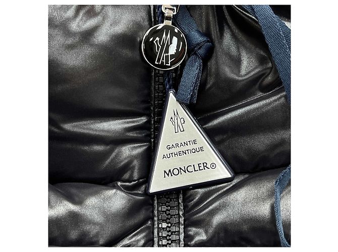 Kurze Moncler Abbadia Daunenjacke Schwarz - Ansicht 7