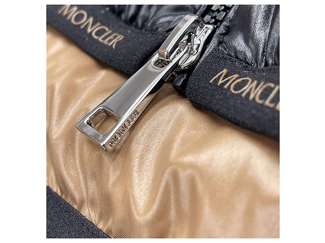 Kurze Moncler Abbadia Daunenjacke Schwarz - Ansicht 8