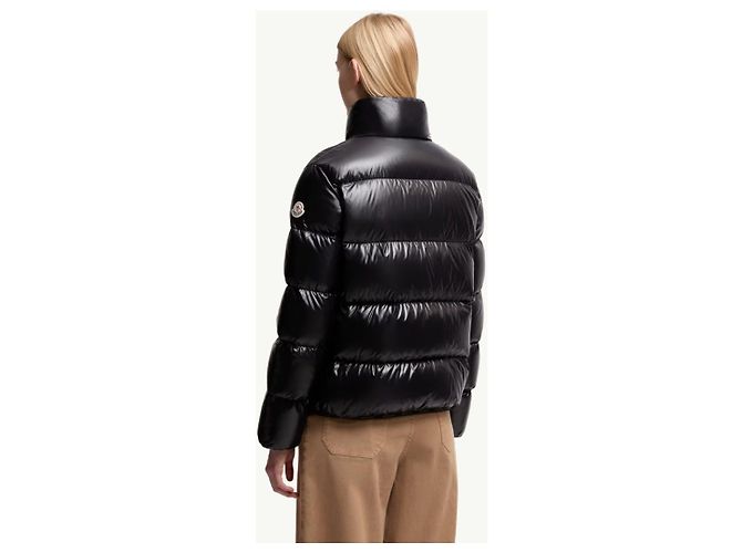 Kurze Moncler Abbadia Daunenjacke Schwarz - Ansicht 9