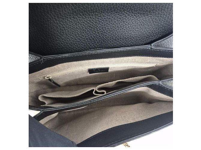 Gucci Piccola borsa a tracolla con manico superiore intrecciato nero - vista 11