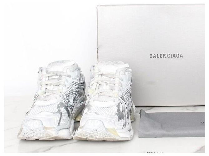 Balenciaga Sneakers Runner Argento - vista 2