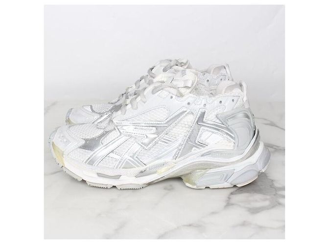 Balenciaga Sneakers Runner Argento - vista 3