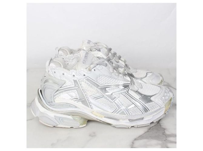 Balenciaga Sneakers Runner Argento - vista 4