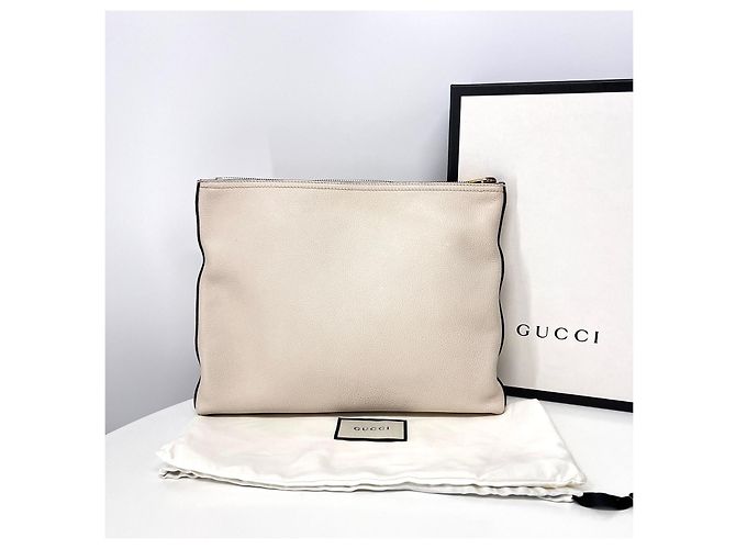 Gucci Clutch Bianca Bianco - vista 4