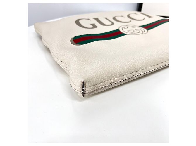 Gucci Clutch Bianca Bianco - vista 6