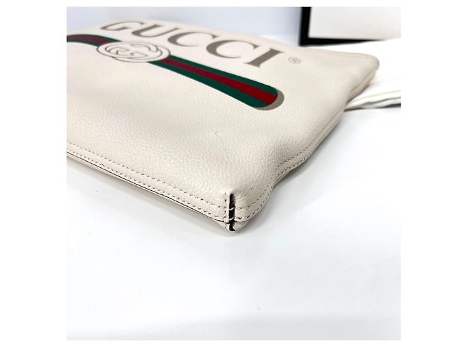 Gucci Clutch Bianca Bianco - vista 7
