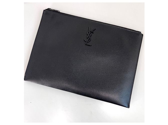 Saint Laurent Clutch Monogram Black Nero - vista 4