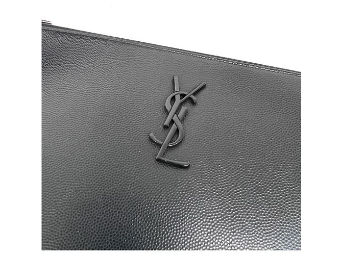 Saint Laurent Clutch Monogram Black Nero - vista 6