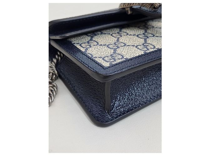 Gucci Borsa a tracolla Dionysus GG Super Mini Beige Blue - vista 16