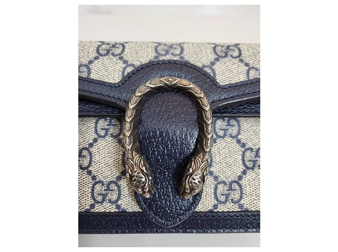 Gucci Borsa a tracolla Dionysus GG Super Mini Beige Blue - vista 19