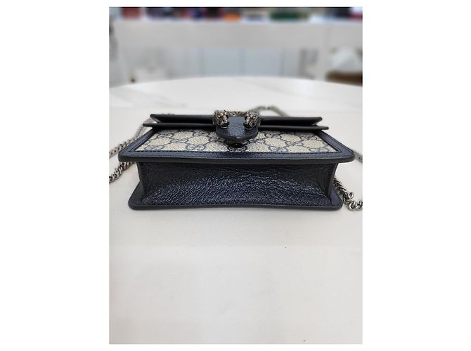 Gucci Borsa a tracolla Dionysus GG Super Mini Beige Blue - vista 7