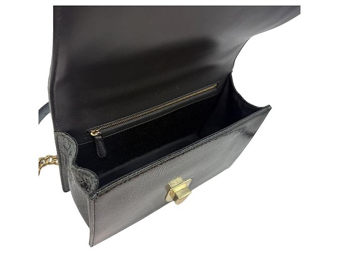 Borsa a Spalla Diorama Crack Chain Gold Medium Verde - vista 8