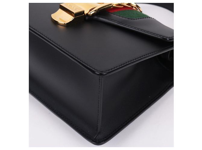 Gucci Mini borsa a tracolla a due tracolle Sylvie nera Nero - Ansicht 12