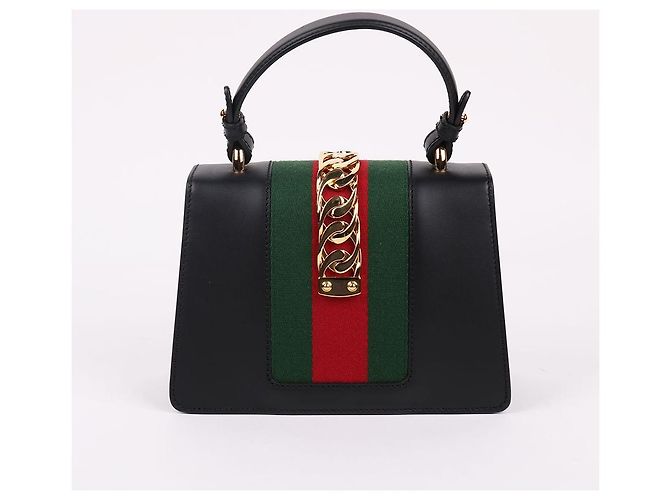 Gucci Mini borsa a tracolla a due tracolle Sylvie nera Nero - Ansicht 6