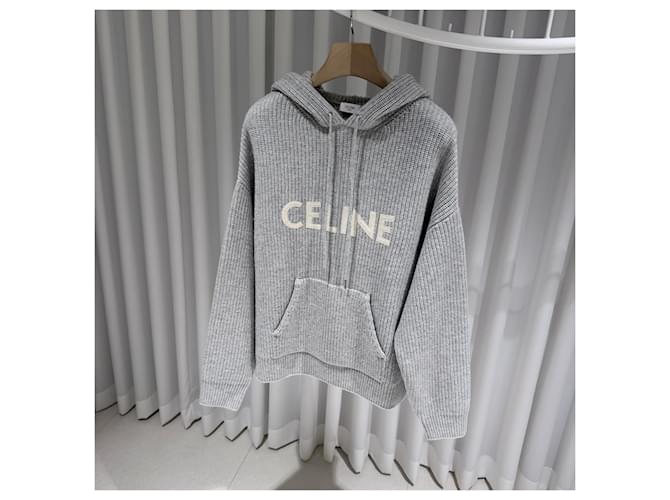 Céline Grauer Strick-Kapuzenpullover aus Rippwolle Braun - Ansicht 2