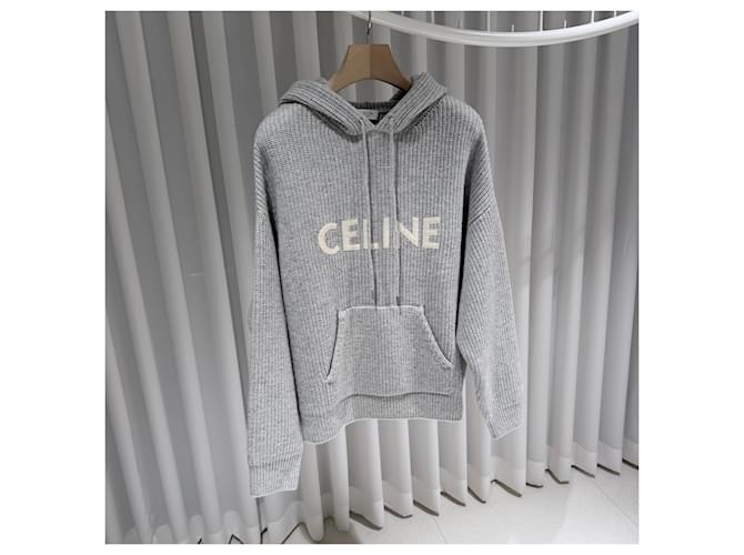 Céline Grauer Strick-Kapuzenpullover aus Rippwolle Braun - Ansicht 3