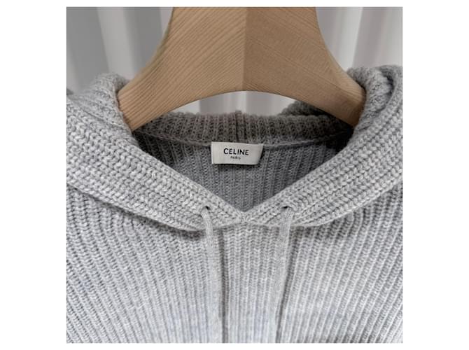 Céline Grauer Strick-Kapuzenpullover aus Rippwolle Braun - Ansicht 4