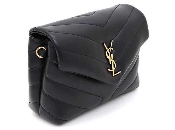 Saint Laurent Borsa a Spalla e Borsa a Tracolla Monogram Mini Loulou Toy Nero - vista 2