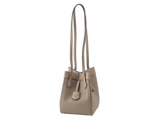 Fendi Mini borsa in pelle Origami Marrone - vista 4