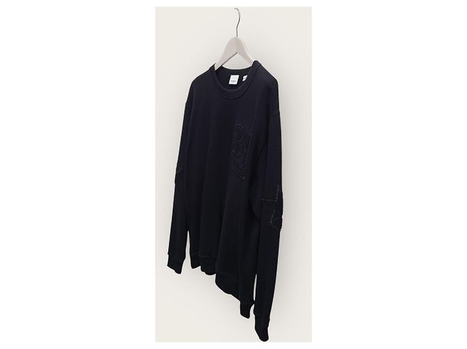 Burberry Vintage-Sweatshirt mit schwarzer Logo-Stickerei - Ansicht 2