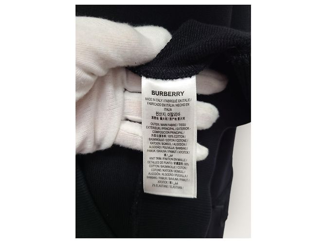 Burberry Vintage-Sweatshirt mit schwarzer Logo-Stickerei - Ansicht 5