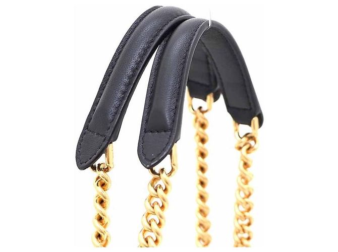 Fendi Borsa a Spalla Baguette in Pelle Nappa con Motivo FF Nero - vista 4