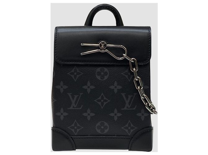 Louis Vuitton Sac bandoulière Monogram Eclipse Nano Steamer Noir - vue 2