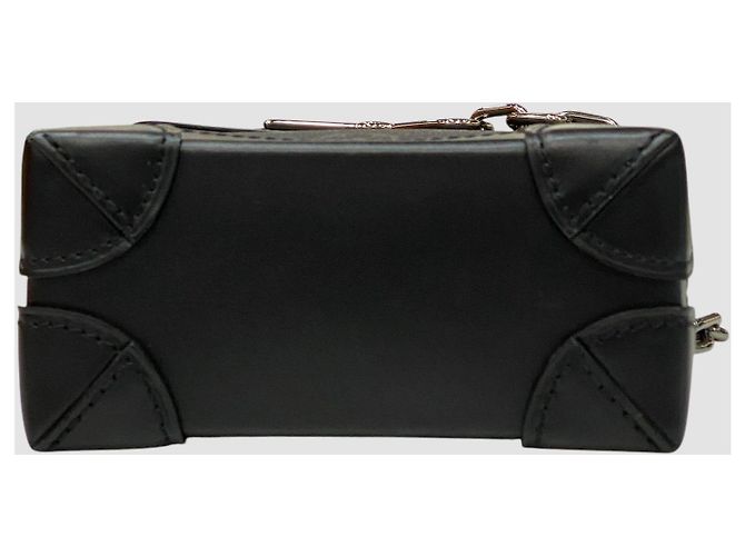 Louis Vuitton Sac bandoulière Monogram Eclipse Nano Steamer Noir - vue 7