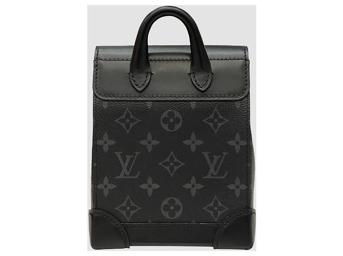 Louis Vuitton Sac bandoulière Monogram Eclipse Nano Steamer Noir - vue 8
