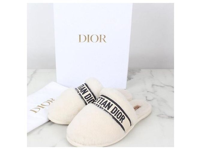 Dior Sandali Mule in Shearling Multicolore - vista 2