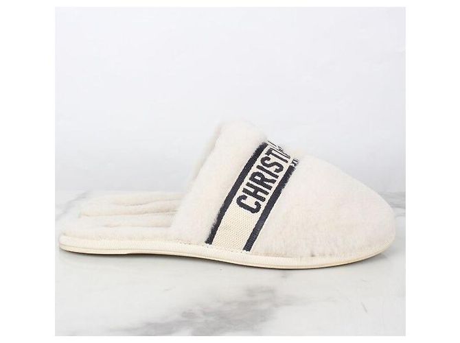 Dior Sandali Mule in Shearling Multicolore - vista 3